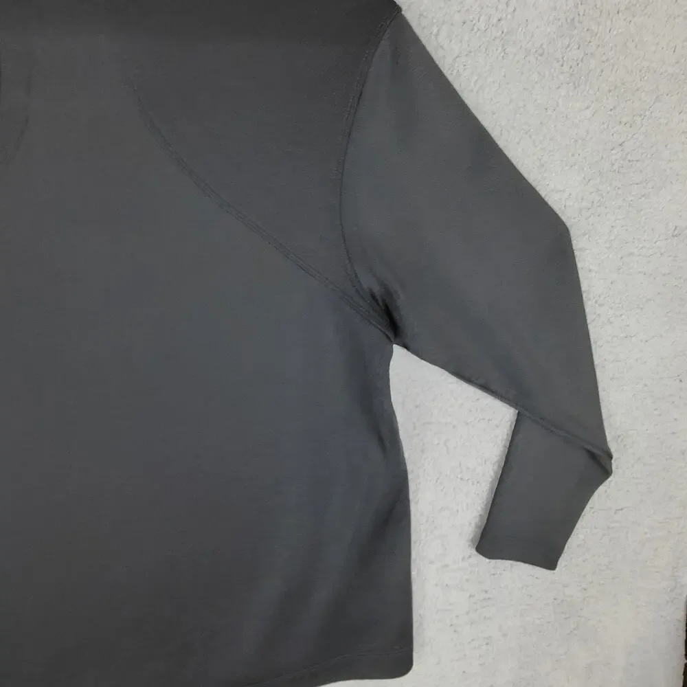 Nike Golf 1/4 Zip Pullover Mens Medium Black Embroidered Sequoyah Athletic EUC